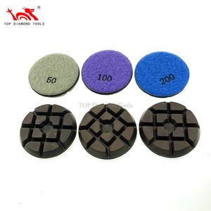 קוטר 3 אינץ 'קשר היברידי ליטוש רפידות ליטוש רטוב או יבש ליטוש רצפת אבן טרצו בטון - Product Image 5