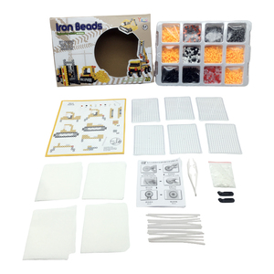 Hot Bán Sinh Thái Thân Thiện 5Mm Hama Perler Hạt Đồ Chơi 3D Kỹ Thuật Xe 3000Pcs <span class=keywords><strong>DIY</strong></span> Ủi Nhựa Hạt - Product Image 5