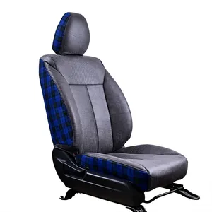 Car Seat Cover tech cloth with Tartan Fabric Car Seat Covers Full Set Luxury Customized car Style For Porsche Luxury