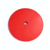 Plateforme tournante en plastique moulé par injection sur mesure avec surface rainurée circulaire et inserts métalliques