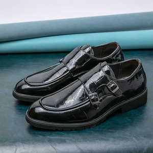 Zapatos Formales de Hombre de Cuero Genuino Británico de Alta Calidad, Diseño de Lujo para Negocios, con Cierre de Cordones, Patrón Hecho a Mano, Gran Venta - Product Image 1