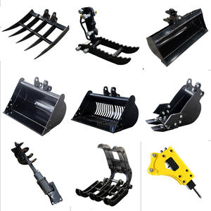 Pièces détachées pour mini-excavatrices en gros, râteau déchiqueteur de sol à changement rapide, accessoires pour excavatrices agricoles, approvisionnement transfrontalier - Product Image 3