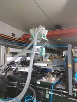 Unité de dosage de mélange maître en plastique à vis unique et double trémie