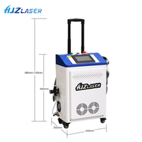 HJZ Pulse Luftgekühlte Laser reinigungs maschine 200W 300W zur Entfernung von Rost farben öl verunreinigungen Mobiler Laser reiniger