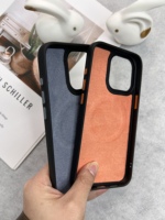 Nouvelle coque de téléphone portable en TPU souple populaire à motif litchi pour 17 Pro Max Coque arrière de téléphone portable