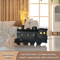 Humidificador en forma de tren, difusor de aroma comercial, máquina de Aroma, difusor de medusas, sonido de silbato de tren simulado