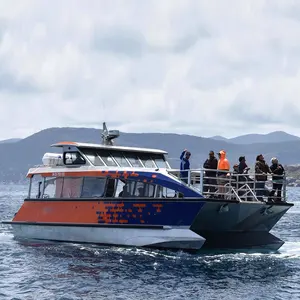 Navio de passageiros catamaran, barco de passageiro com liga de alumínio 15m x 4m