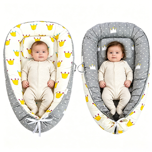 Lit bébé pliable personnalisable, taille moyenne, transat portable, nid douillet amovible et lavable, lit de couchage anti-pression - Product Image 3