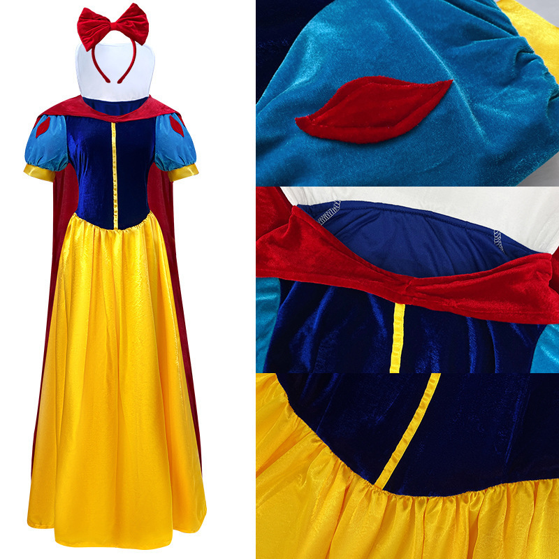 High-end Snow White dress and headdress