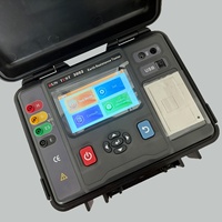 RUN for Simple Electronic Ground Digital Earth Resistance Tester LCD Display 220V IP65 Protection High Precision Auto Testing