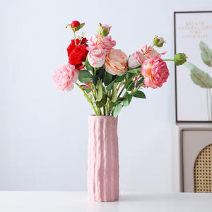 Vase de table en porcelaine de style bohème simple européen, hydroponique, pour fleurs séchées, base antidérapante écologique, décoration d'intérieur - Product Image 2