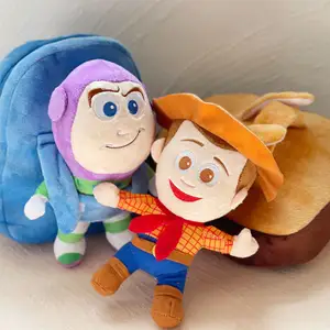 Best Selling Cute Cartoon & Anime Toy Story Peripherals Toy Story Buzz Woody Jessie Plush Schoolbag Good Gift for Kids