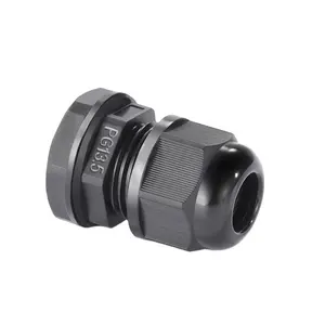 PG9 PG7 PG13.5 Cable Gland IP68 Waterproof Connector Electrical Black White Color Nylon Cable Gland