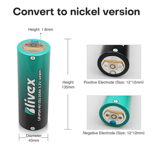 แบตเตอรี่ลิเธียมแบบชาร์จได้ Blivex 40135 C40 ความจุ 20Ah 3.2V สำหรับเก็บพลังงาน - Product Image 4