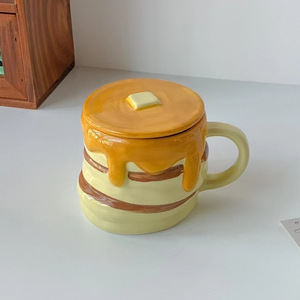 Taza de Cerámica Creativa y Linda con Diseño Tridimensional de Miel, Color Bajo Esmalte, para el Hogar, <span class=keywords><strong>Desayuno</strong></span>, Leche, Café - Product Image 4