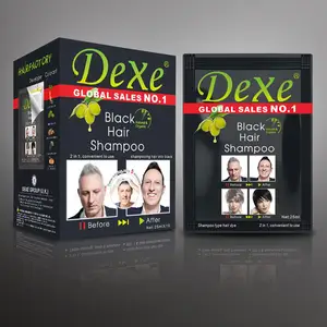 Dexe most hot sale number one whole world hair darkening shampoo wholesale supplier cheap low price good quality OEM ODM