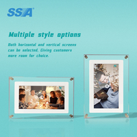 Vente en gros et livraison directe de cadres photo numériques transparents en acrylique NFT vidéo objet infini de 5, 7 et 10 pouces