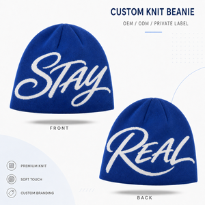 <span class=keywords><strong>Bonnet</strong></span> personnalisé de créateur en gros, tricot jacquard, chaud pour l'hiver, avec logo brodé, unisexe pour hommes et femmes - Product Image 1