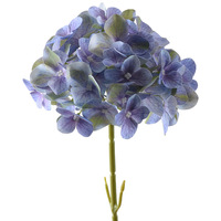 Hydrangea artificiel en soie, toucher réaliste, haute qualité, fleurs de mariage, panneaux à branche unique, décoration murale et de sol