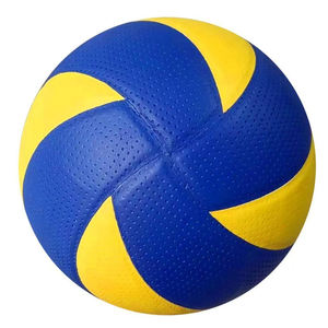 Ballon de volley-ball professionnel de haute qualité, en cuir personnalisé, cousu à la machine, léger, durable, pour l'entraînement en plein air, sur la plage ou en camp. - Product Image 1