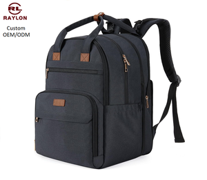 Zaino Porta Pannolini Impermeabile in Oxford 600D da 26L per Mamma e Papà con Tasche Asciutto/Bagnato, Portabottiglie Isolati e Clip per Passeggino - Vendita all'Ingrosso - Product Image 1