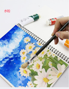 Reliure à spirale A4 160gsm personnalisée Kraft 60 feuilles carnet de <span class=keywords><strong>dessin</strong></span> aquarelle pour artistes - Product Image 6