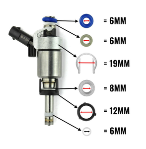喷油器密封件维修套件 OE 06J998907B 适用于大众高尔夫途观奥迪 A3 Q3 EA888 1.8T 直接替换喷油器维修零件 - Product Image 2