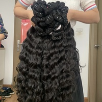 Extensions de cheveux humains indiens bruts Bonucy Curl, double trame, non traités, ondulés naturels, vente en gros pour revendeurs