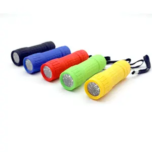 Colorful High quality COB super bright small portable plastic flashlight ABS gift torch promotion