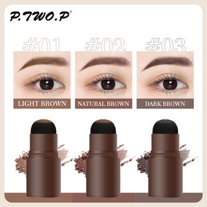 PTWOP poudre de cheveux imperméable pour sourcils timbre pochoir impression Kit de mise en forme maquillage cheveux correcteur racine couvrir instantanément - Product Image 4