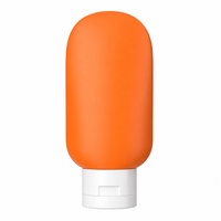 Botella de Plástico PP con Tapa Abatible de 30g, 50g, 100g, Envase Vacío para Protector Solar, Loción, Champú, Cosméticos, Contenedor de Viaje, OEM Silk