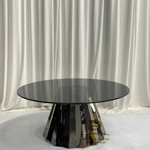Tavolino da Caffè Moderno Smontabile in Acciaio Inossidabile per Soggiorno, Noleggio Eventi <span class=keywords><strong>e</strong></span> Matrimoni - <span class=keywords><strong>Oro</strong></span>/<span class=keywords><strong>Argento</strong></span>/<span class=keywords><strong>Oro</strong></span> Rosa - Product Image 1