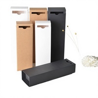 Boîte cadeau en papier kraft personnalisée avec impression de logo, forme rectangulaire, pour l'emballage de fleurs, de thé, de chaussettes, de gâteaux