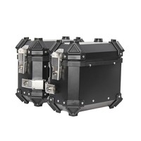 Boîte supérieure de moto de haute qualité 18L boîtes latérales moteur en aluminium Cajas Para Motos De Metal boîtes de queue de moto étanches