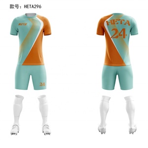 Tenues de football de haute qualité pour équipes et clubs, maillots de football, ensemble deux pièces, shorts pour hommes, ensemble de maillots de football personnalisés par sublimation, pour enfants - Product Image 4