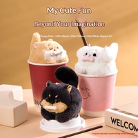 Llavero de Peluche Interactivo Personalizado con Cachorro que Mueve la Cola, Bonito Colgante de Perro de Peluche Suave, Venta al por Mayor de Fábrica, Juguete de Regalo OEM