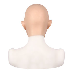 Femme Halloween Silicone Simulation Visage Poupée Masque Couvre-chef Chauve Beauté Masque Visage - Product Image 4