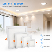 Panneau lumineux LED carré plat à prix d'usine, éclairage encastré pour intérieur, pour maison, centre commercial, hôpital, atelier, usage commercial