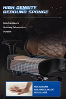 Chaise de gaming ergonomique haut de gamme très vendue avec accoudoirs 4D, repose-pieds en cuir PU respirant, inclinable et réglable en hauteur