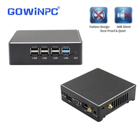 Lecteur multimédia pour affichage numérique sans ventilateur Intel N2840 J1800 J1900 avec sortie HDMI VGA et audio pour écran publicitaire et système de sonorisation