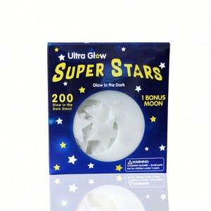 Pegatinas de Pared Personalizadas, Estrellas Luminosas que Brillan en la Oscuridad, Pegatina de Luna de Vinilo Luminoso, Estrellas Brillantes en 3D que Brillan en la Oscuridad - Product Image 1
