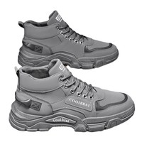 Bottes de randonnée montantes pour hommes, style workwear, à lacets, avec pompons, nouveau modèle 2026, respirantes et sécurisées pour l'escalade
