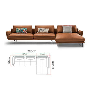 Sofá de Tela de Estilo Nórdico Minimalista, Combinación de Sala de Estar, Sofá de Lujo Ligero - Product Image 6