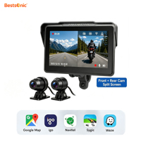 Bestsonic 7'' Dual 2K Dashcam Smart Riding Motor Display Universal Fit Support Front&Back Camera Recording for Adventure Riding
