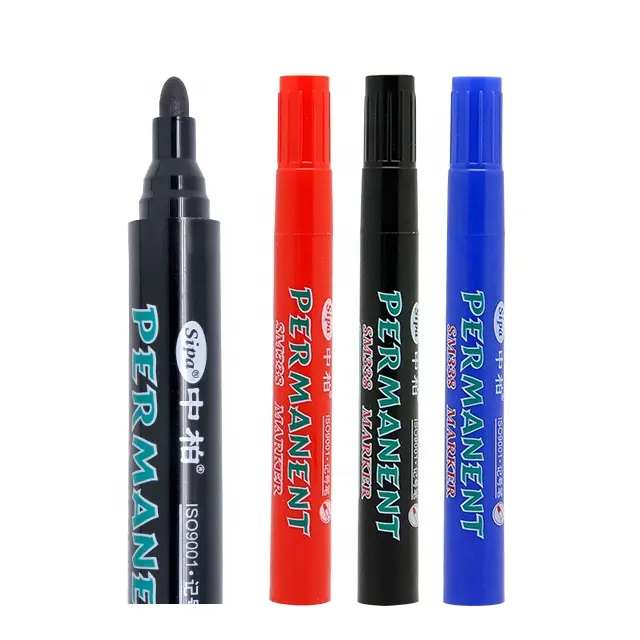 Baoke Diy Metal Waterproof Permanent Paint Marker Pens 6colors