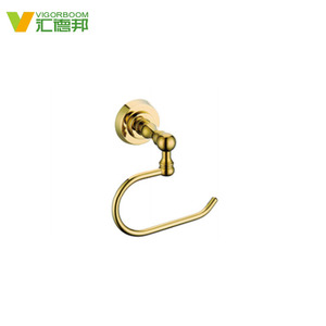 Gold Modern Bath Room Luxury <strong>Bathroom</strong> <strong>Accessories</strong> <strong>Sets</strong> with Toilet Brush - Product Image 6