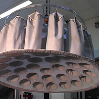 Sac filtrant pour pulvérisateur à lit fluidisé, anti-poussière, de qualité alimentaire FDA, rayé, antistatique, pour usine GMP, pour le traitement des couches filtrantes