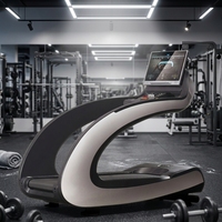 Tapis roulant électrique commercial pour usage domestique, surveillance de la fréquence cardiaque sans fil, écran LED, vitesse 15-20 km/h, inclinaison manuelle, acier, cardio