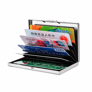 Tarjetero de Aluminio de Lujo con Logotipo Personalizado Promocional, Cartera Metálica Tipo Acordeón, Estuche para Tarjetas de Crédito con Protección Anti-RFID, Regalo - Product Image 3