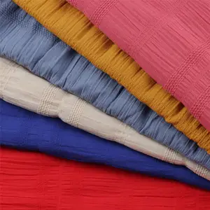 95% Cotton 5% Spandex Fabric Stripes Print Jacquard Stretch Fabric 82Gsm Cotton Jacquard Fabric